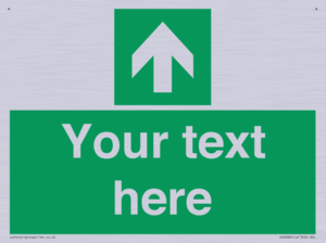 Safe condition Custom arrow up sign